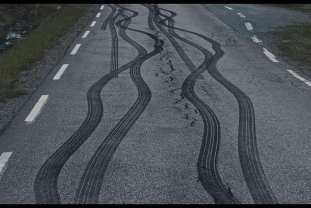 still / picture for Untitled (burned rubber on asphalt, 2018)