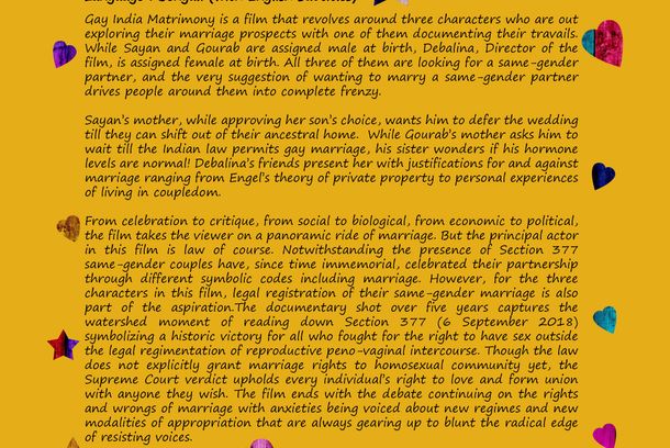still / picture for Gay India Matrimony