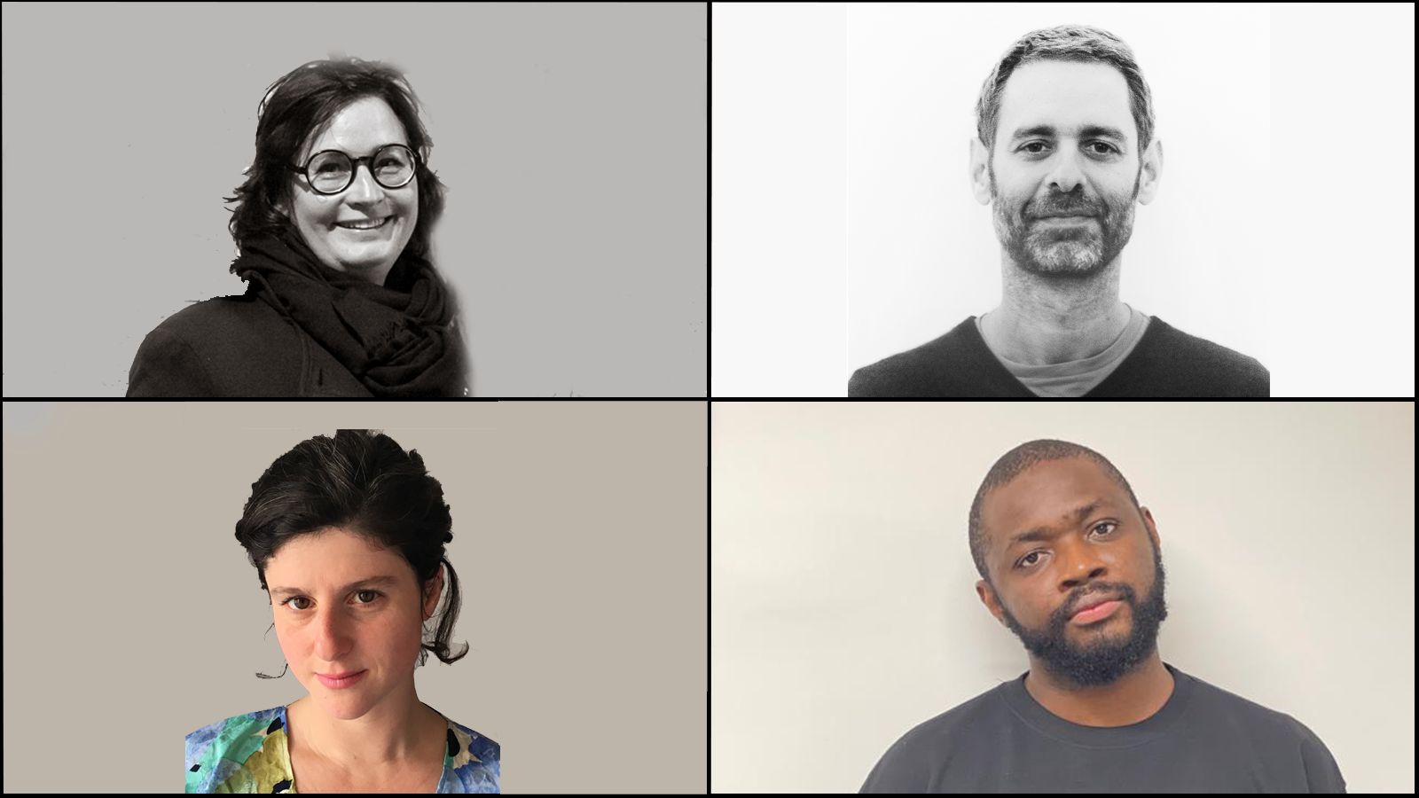 Clockwise from top left: Dana Linssen, Gabor Greiner, Wilfred Okiche and Rebecca de Pas.
