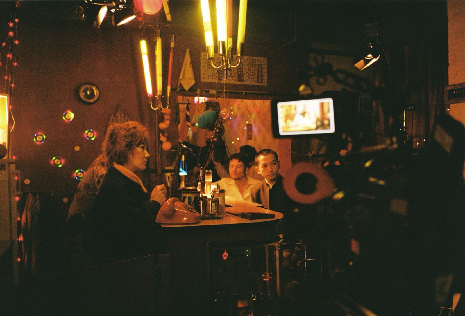 On the set of 