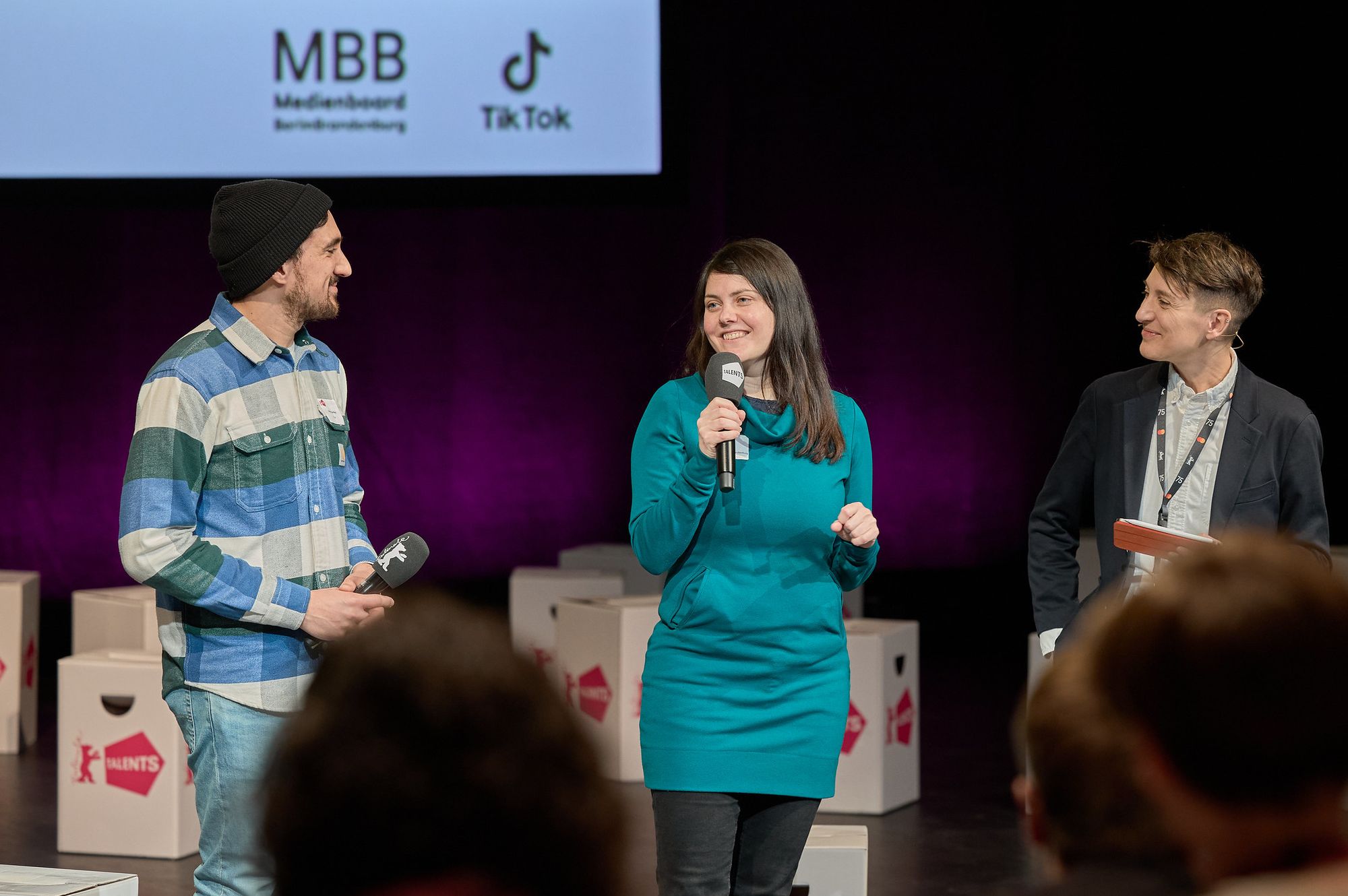 Medienboard Berlin-Brandenburg's Lilla Puskas and TikTok's Karsten Samland kick off one of the much-loved Talents Circles sessions.