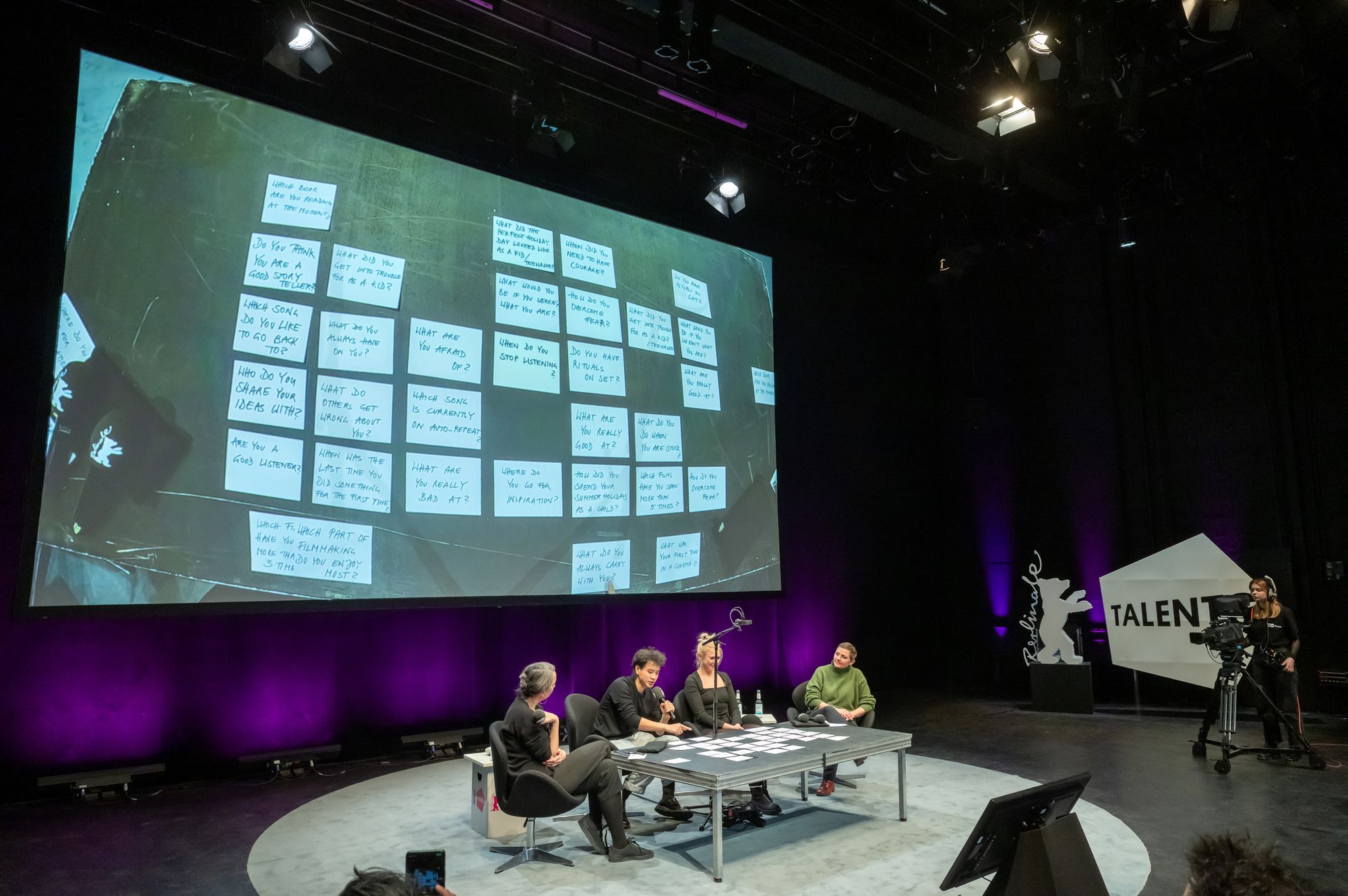 The International Jury of Berlinale Shorts take part in an interactive Q&A session with the Talents audience.