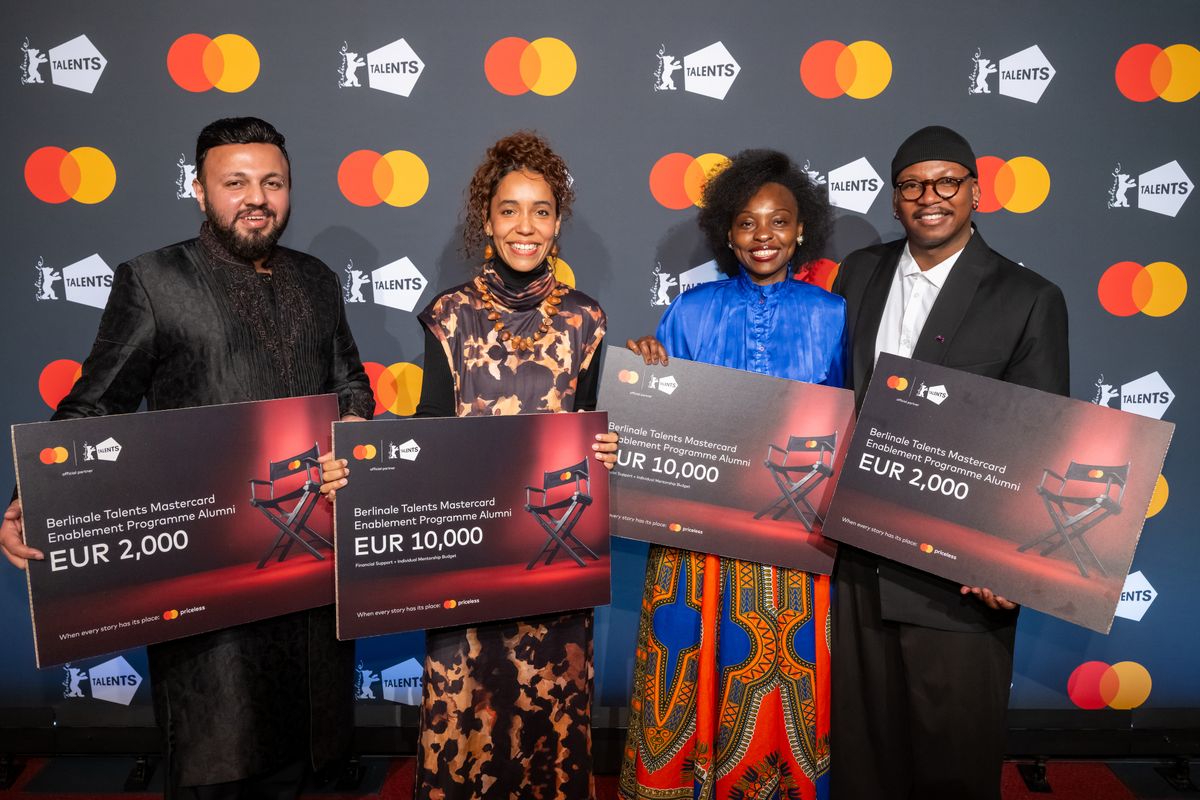 The new and returning fellows of the 2026 Berlinale Talents Mastercard Enablement Programme.