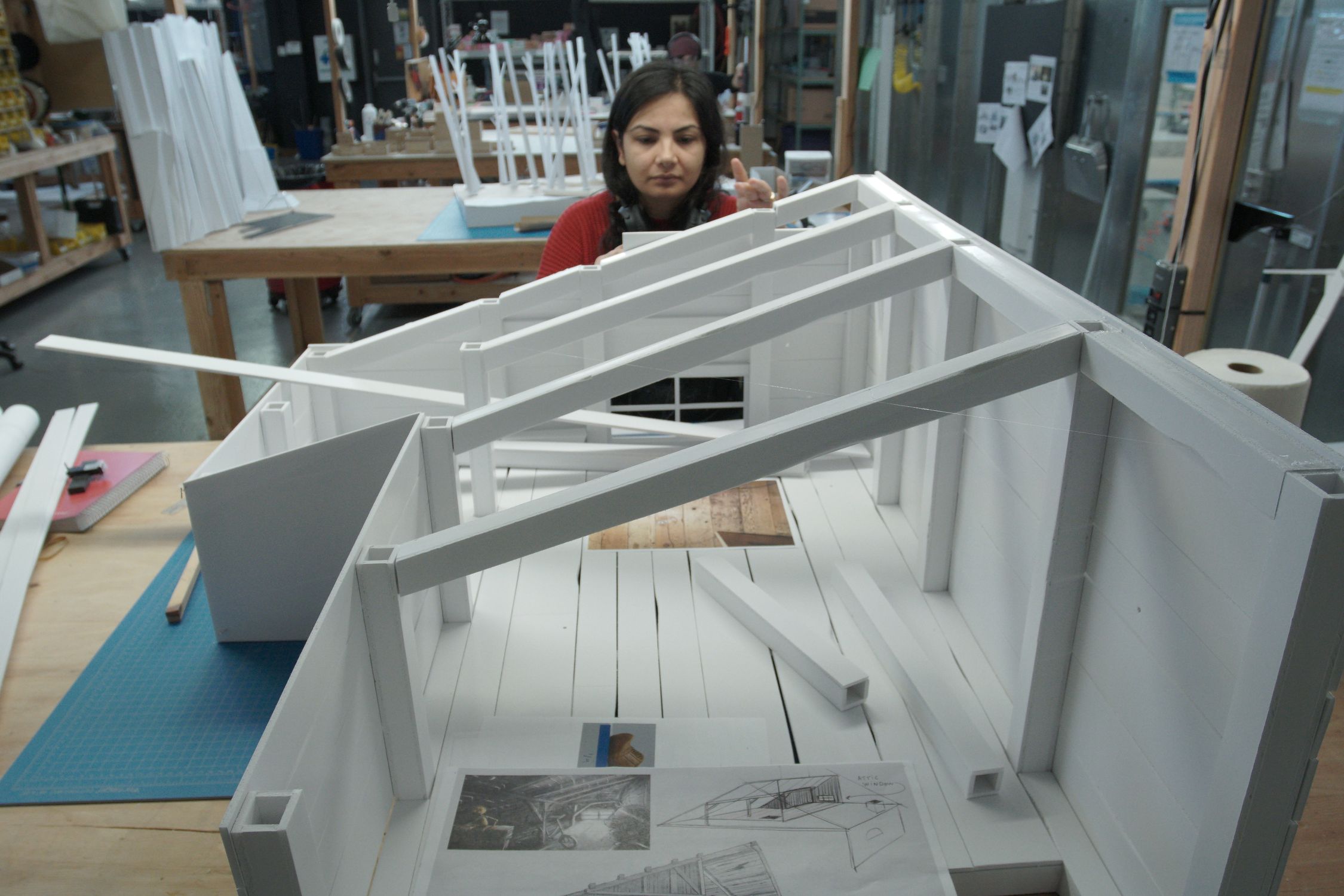 Merve at work on set of Guillermo del Toro's Pinocchio © Jason Ptaszek