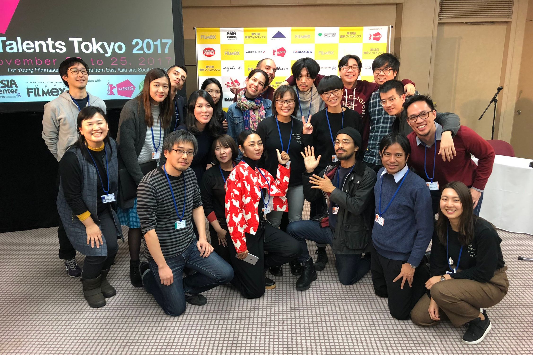 The participants and mentors of Talents Tokyo 2017