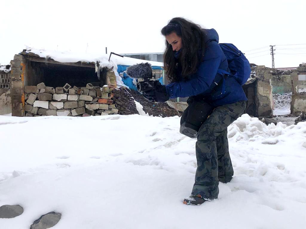 Mediha shooting the \'Making-Of\' footage on 