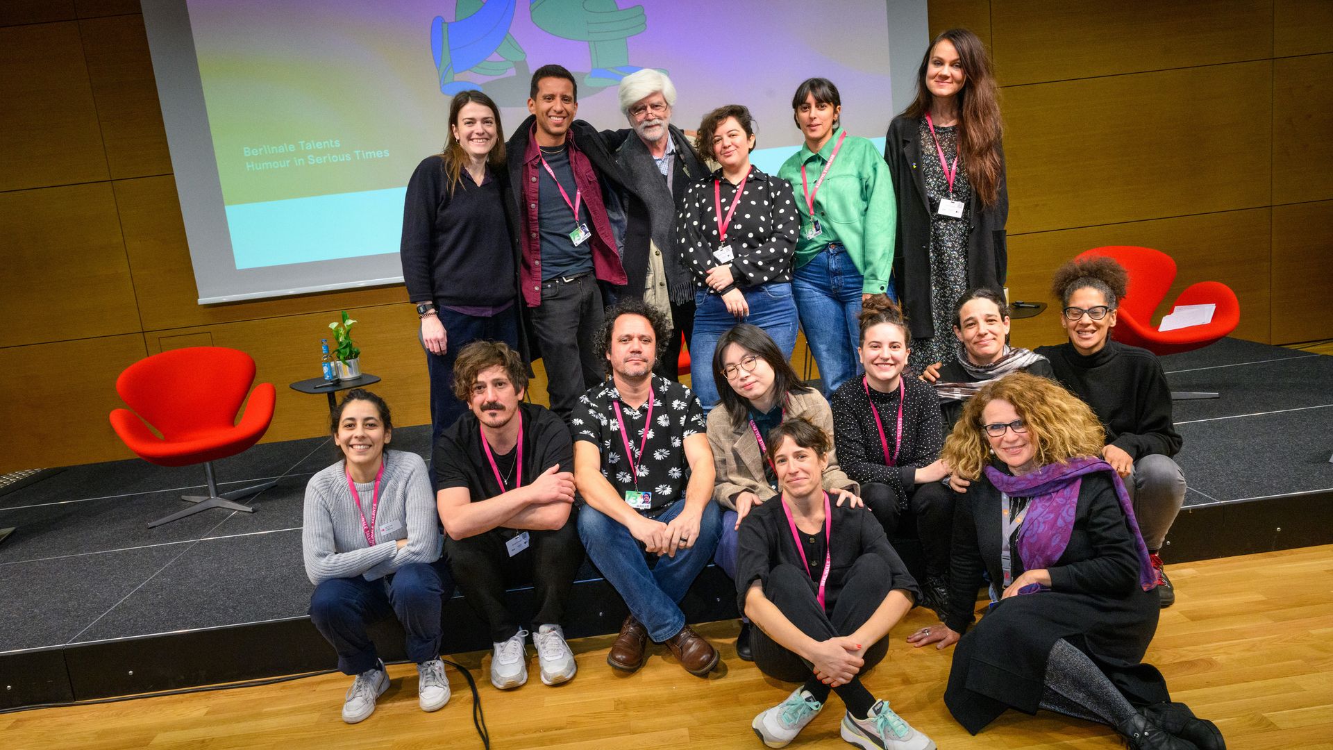 Simón with his fellow Script Station participants and mentors © David Ausserhofer 