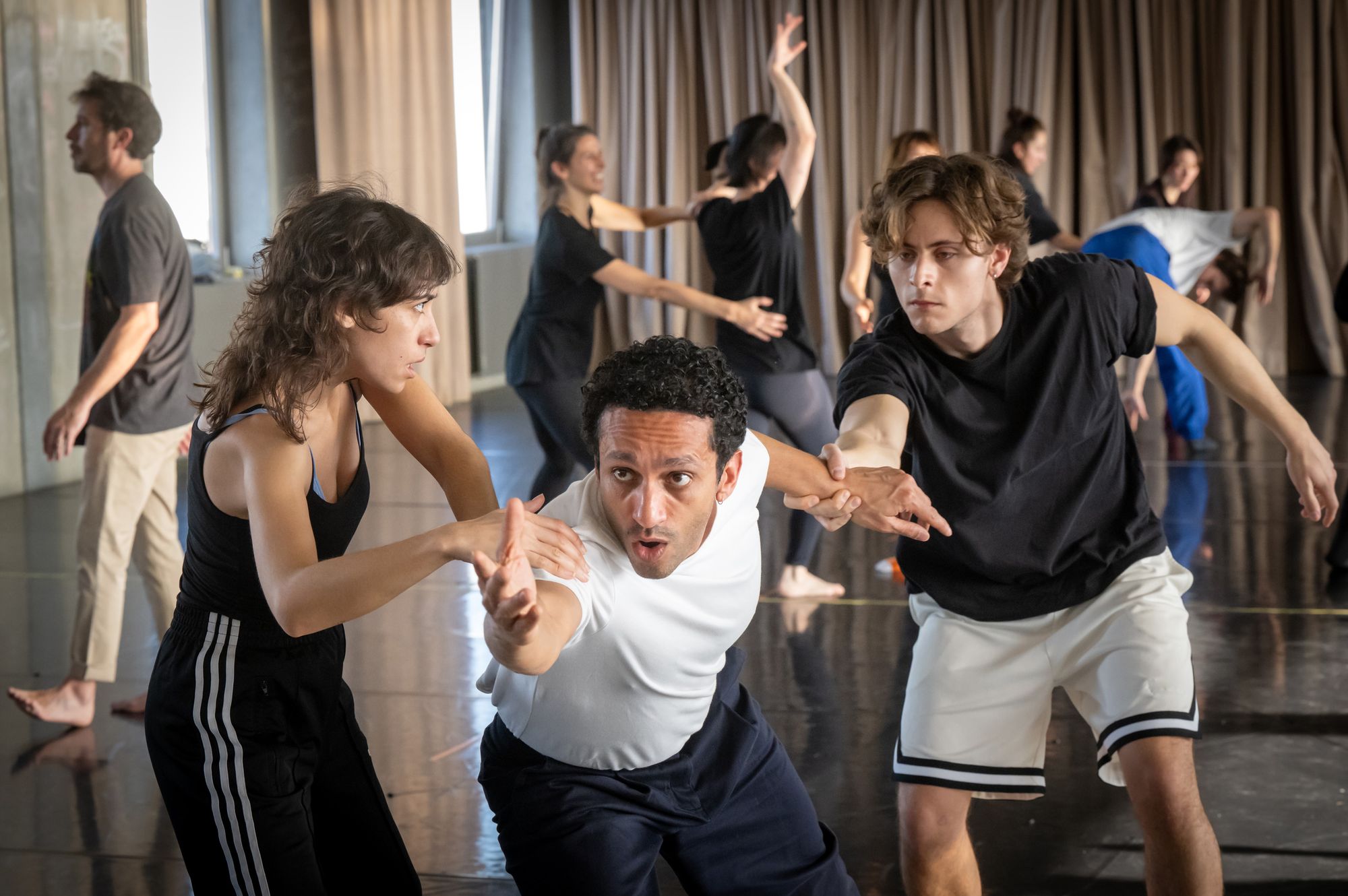 The Movement Workshop with László Sandig, where our Talents dove into the discovery of the unknown through guided improvisation techniques, focusing on the tensions, composition and narrative weight of spatial relations in the cinematic context.